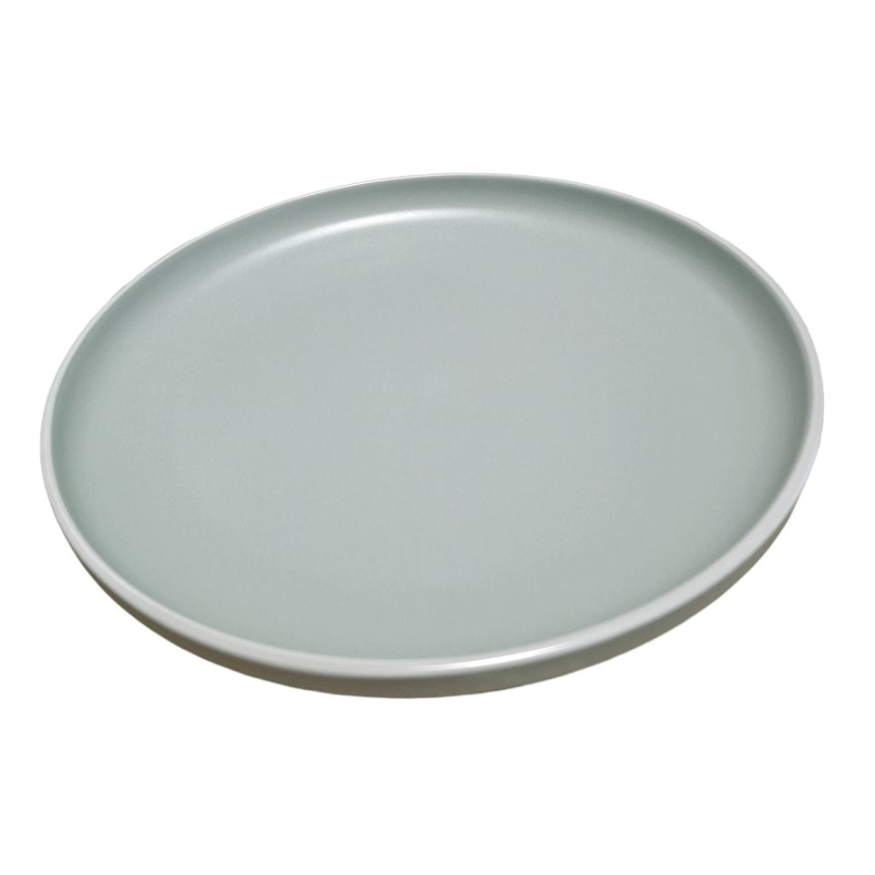 Acquista online Brandani set of 6 Stoneware round flat plates Fusion sage green cod.51300 Brandani